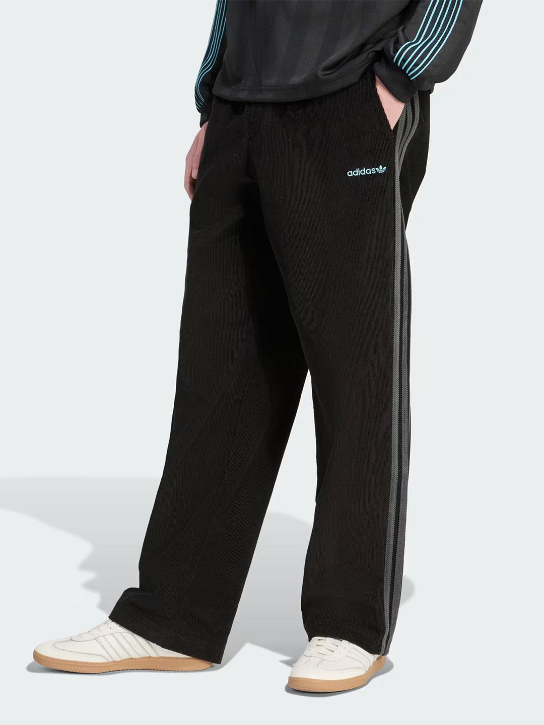 Adidas pantalone nero di velluto a coste JX3107 NERO ADIDAS 