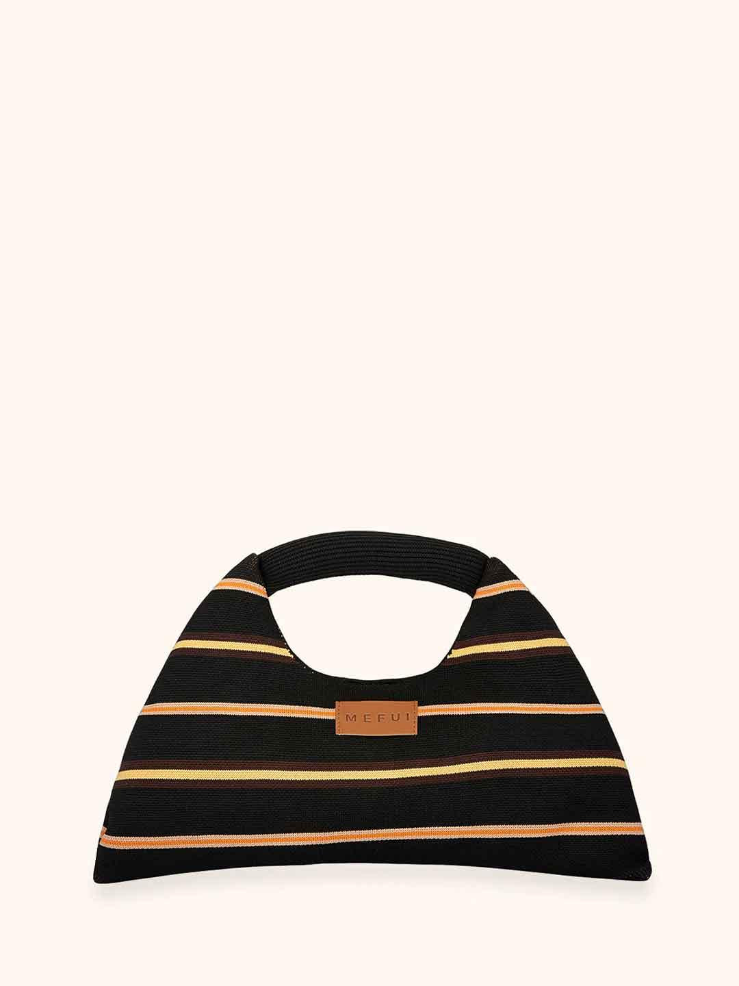 Me Fui borsa nero a righe mini bag MA26-SW0110BK NERO ME FUI 