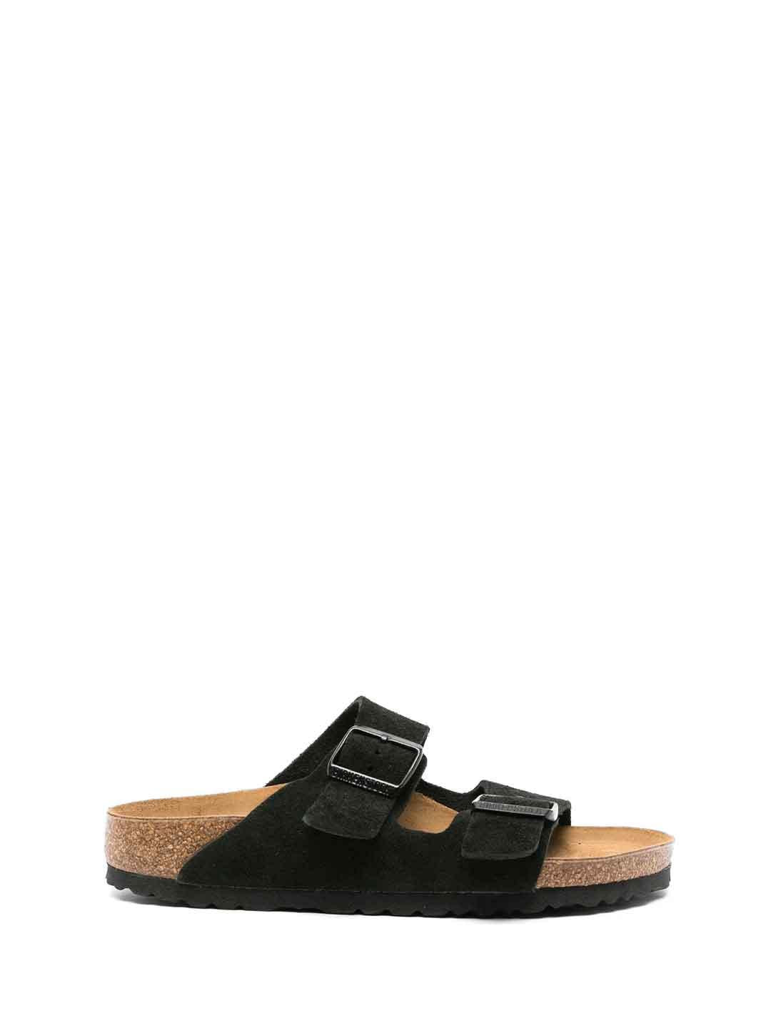 Birkenstock Arizona sandali nero in nabuck 1027164 NERO BIRKENSTOCK 