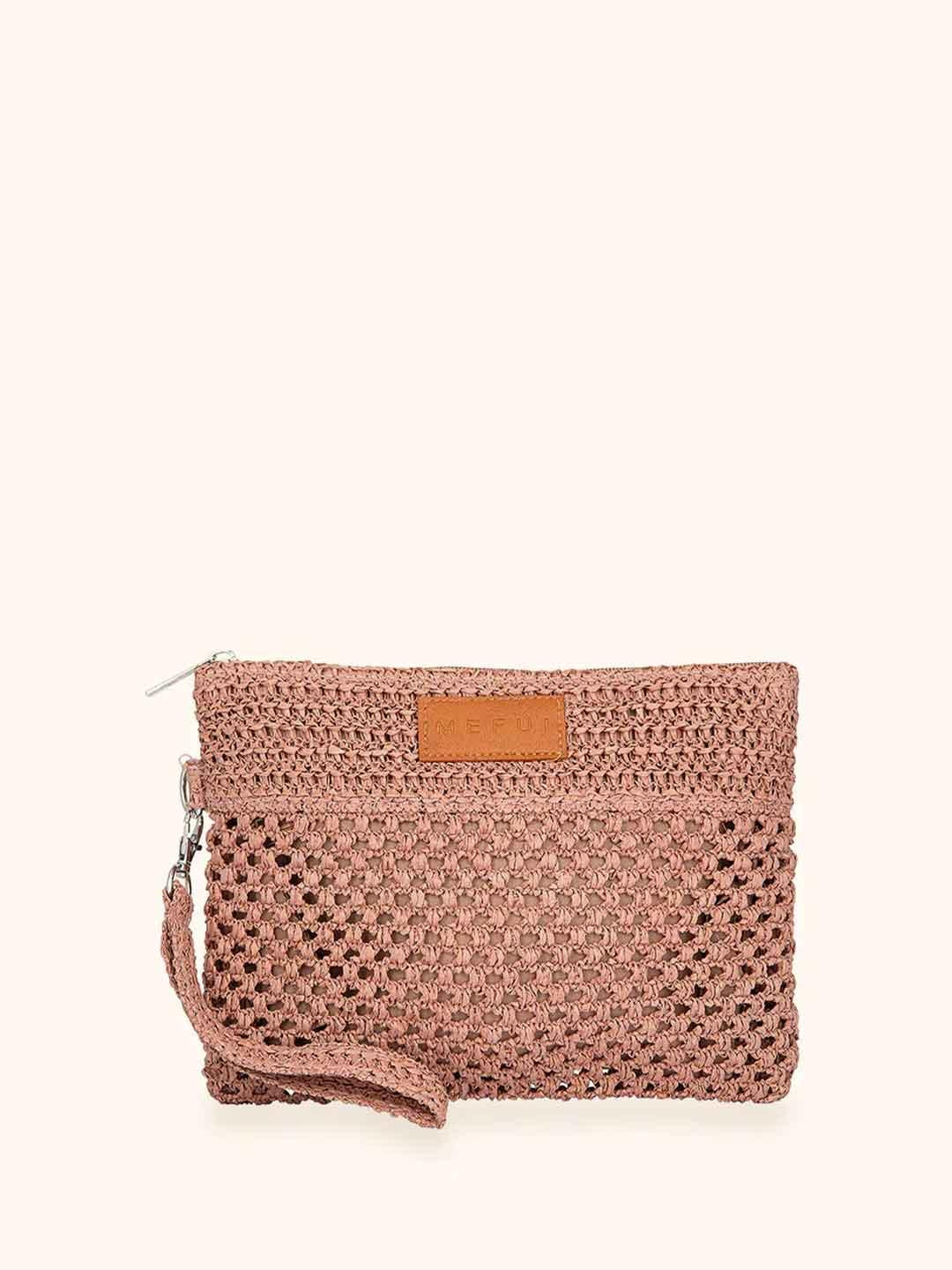 Me Fui pochette rosa in rafia MA26-SW0055PK ROSA ME FUI 