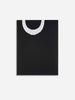 Pinko sciarpa nero con logo lettering