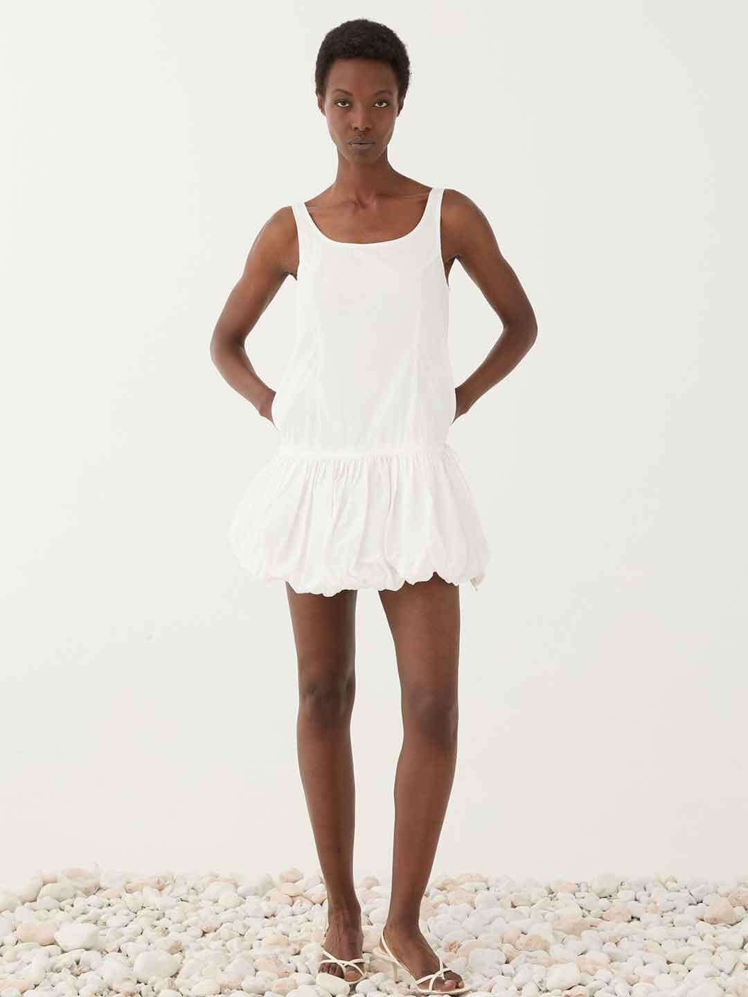 Eleh abito bianco corto SS260138 BIANCO ELEH 