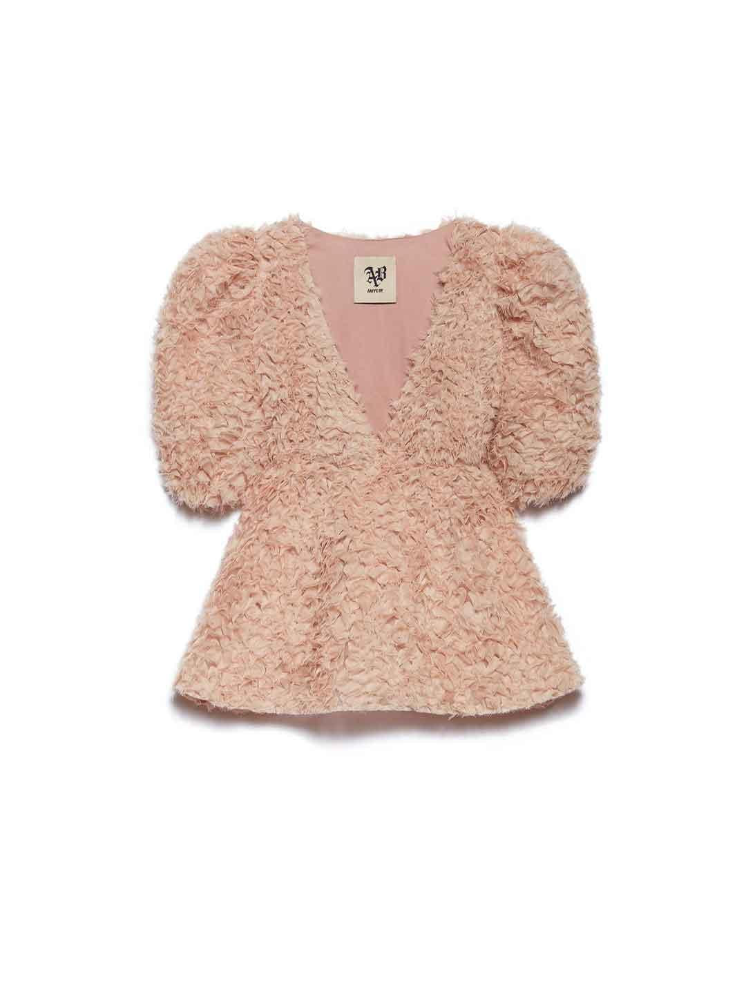 Aniye By Amelia t-shirt cipria con arriccio 185061 CIPRIA ANIYE BY 
