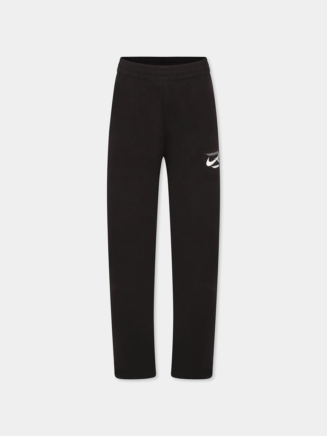 Nike pantaloni kids nero con logo 9Q1094-023 NERO NIKE 