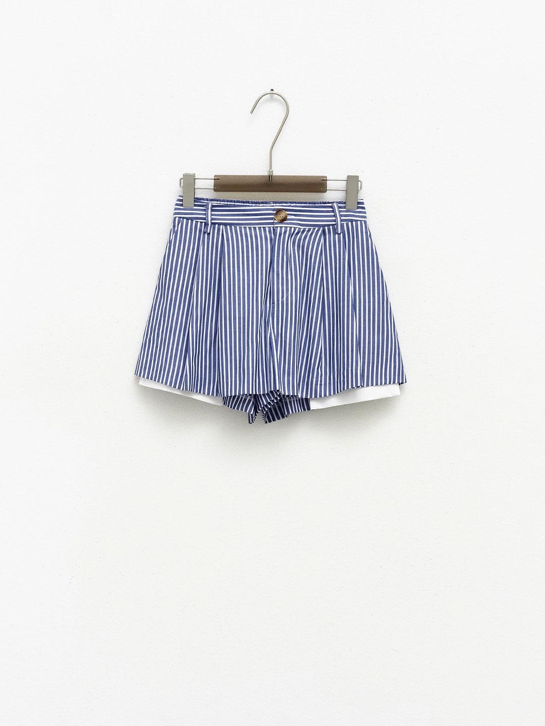 Lumina shorts azzurro a righe LD3168 AZZURRO LUMINA 