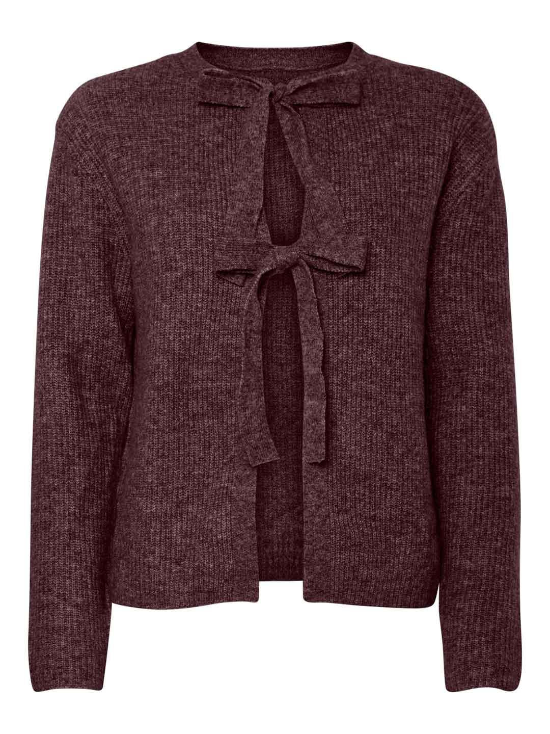 Pieces maglione bordeaux con fiocchi 17150235 BORDEAUX PIECES 