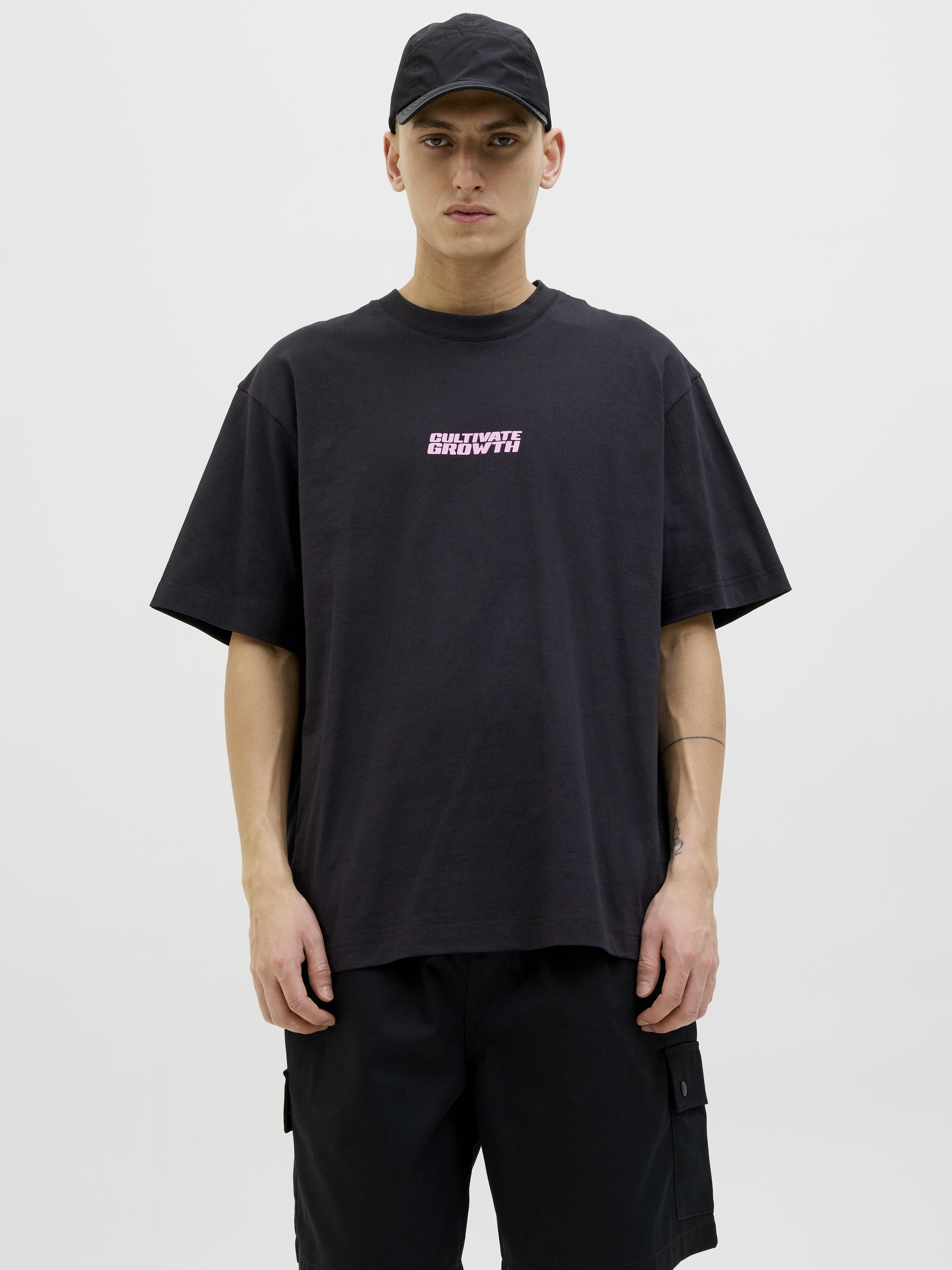 Jack & Jones t-shirt nero con grafica 12273386 NERO JACK & JONES 