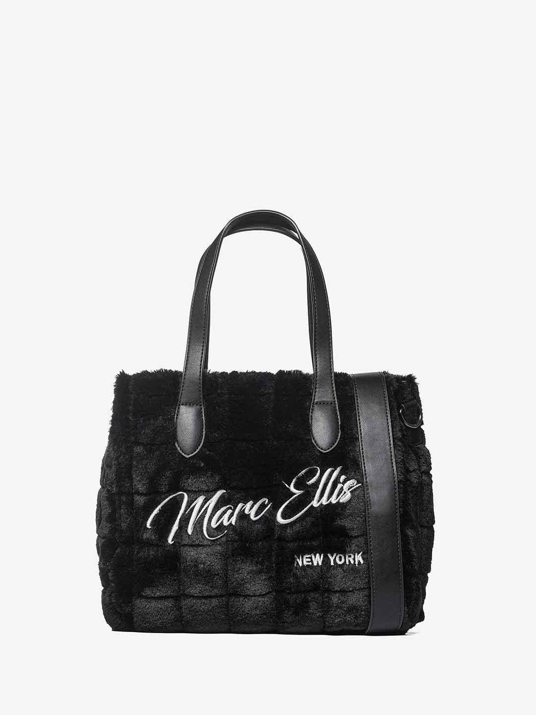 Marc Ellis Hair M borsa nero con pelliccia BUBY HAIR M NERO MARC ELLIS 