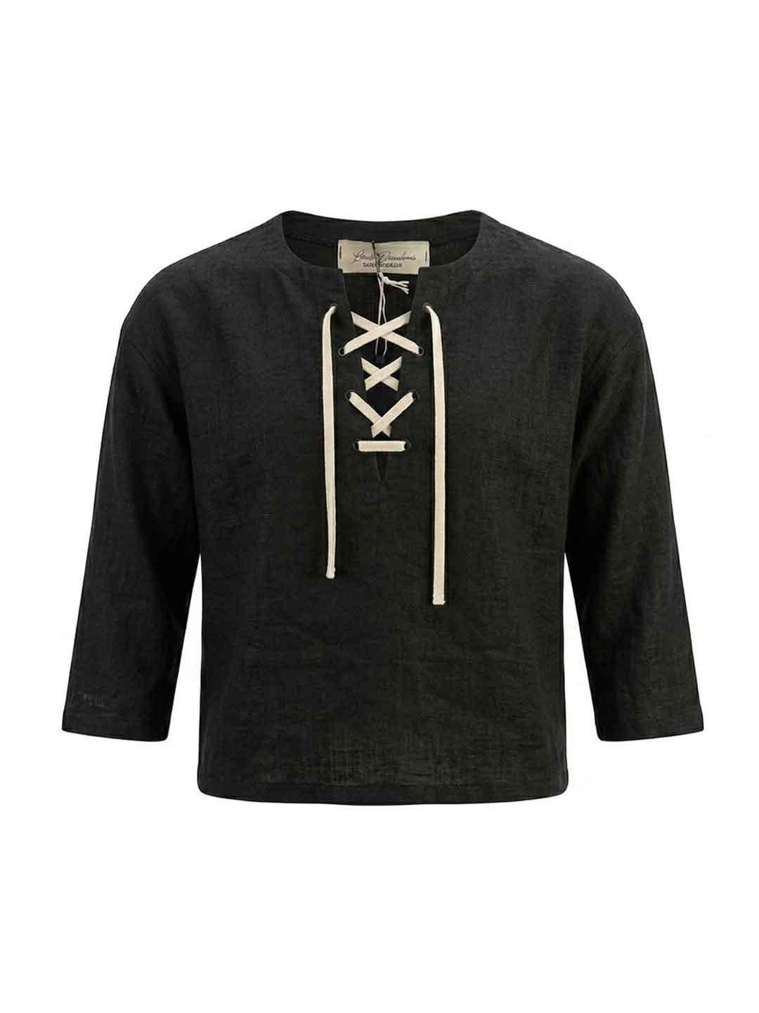 Louis Dieudonne' t-shirt kids nero con laccio T-SHIRT NERO LOUIS DIEUDONNE' 