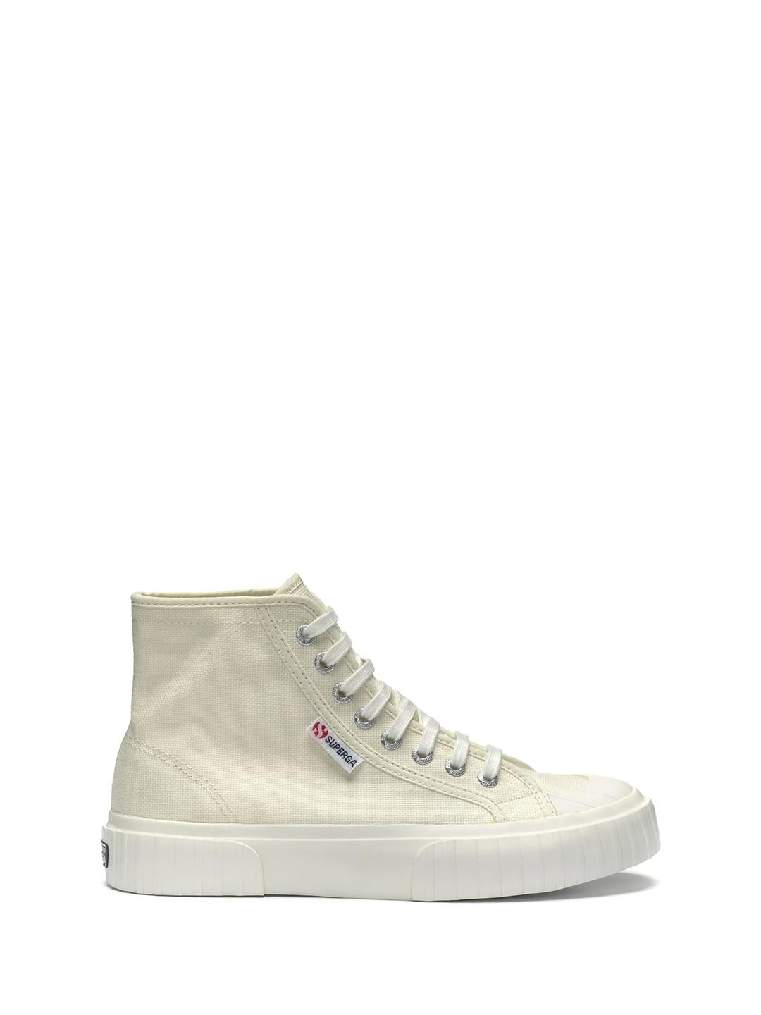 Superga 2696 Stripe sneakers panna a stivaletto 2696 PANNA SUPERGA 