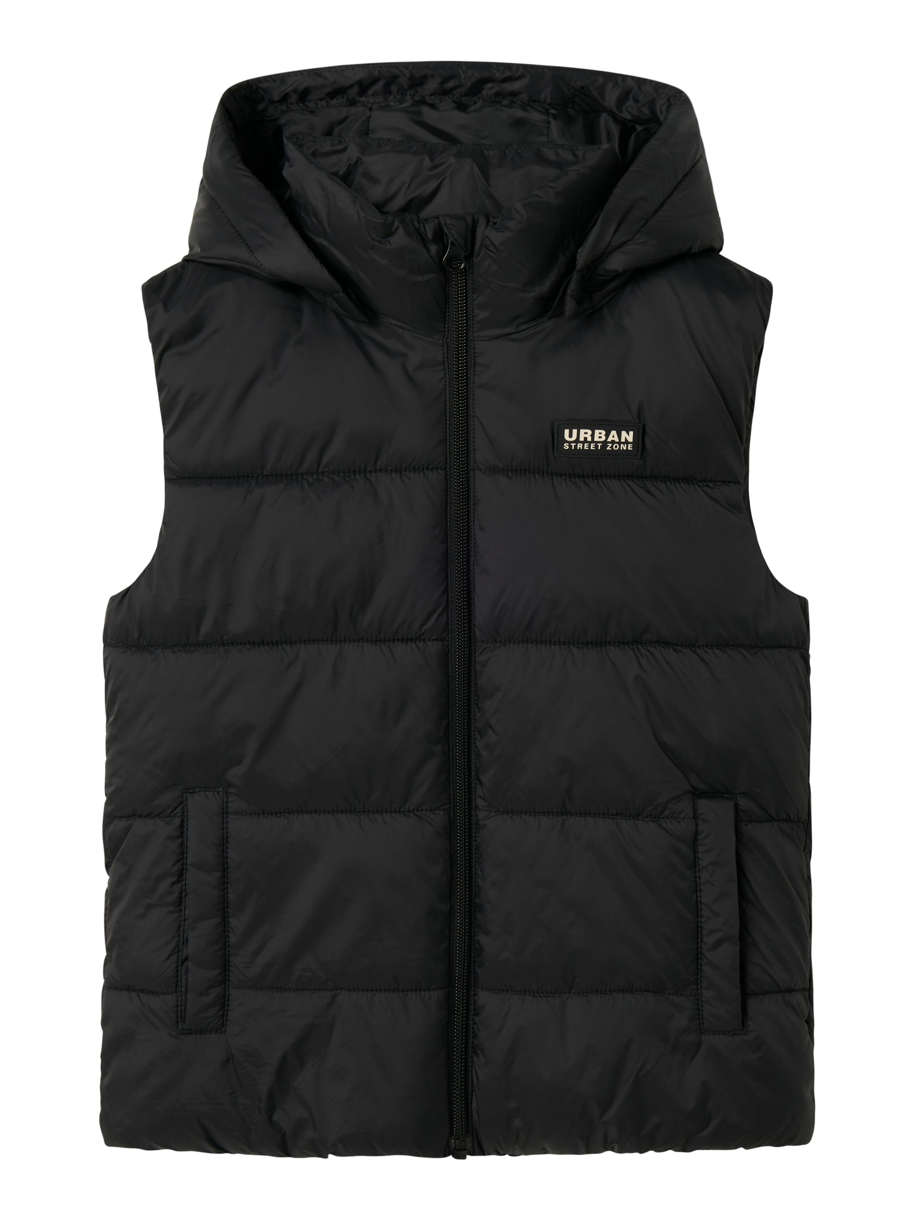 Name It gilet kid nero smanicato con cappuccio 13227818 NERO NAME IT 