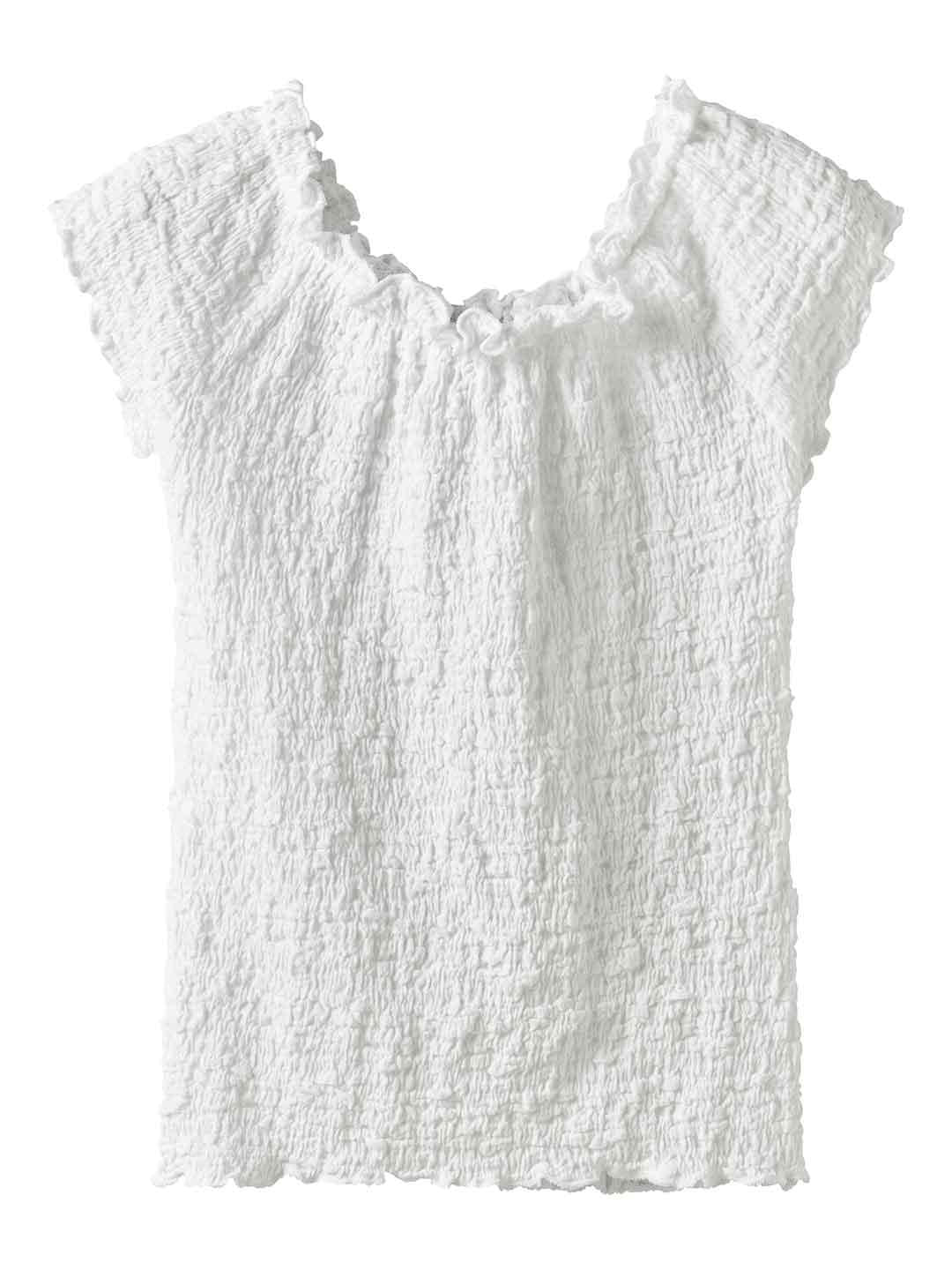 Name It t-shirt kids bianco con arriccio 13229981 BIANCO NAME IT 