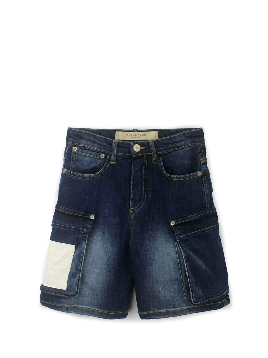 Yes London bermuda kids blu in denim JR7037 BLU YES LONDON 