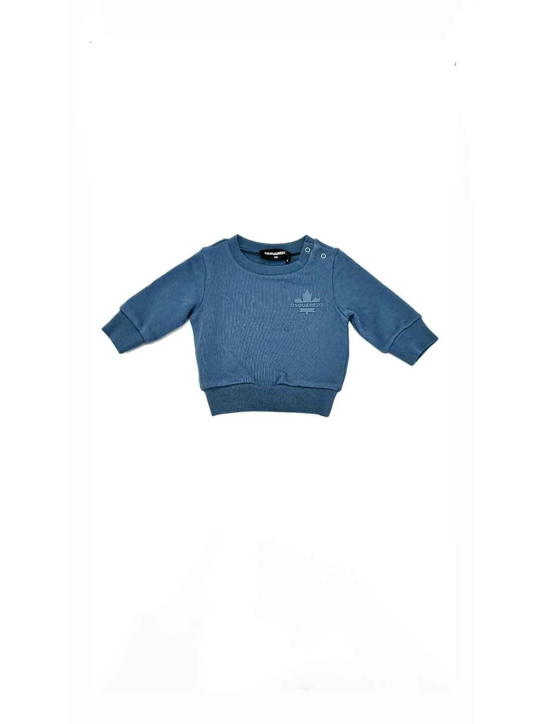 Dsquared 2 felpa kids celeste DQ3095 D0AC6 CELESTE DSQUARED 2 