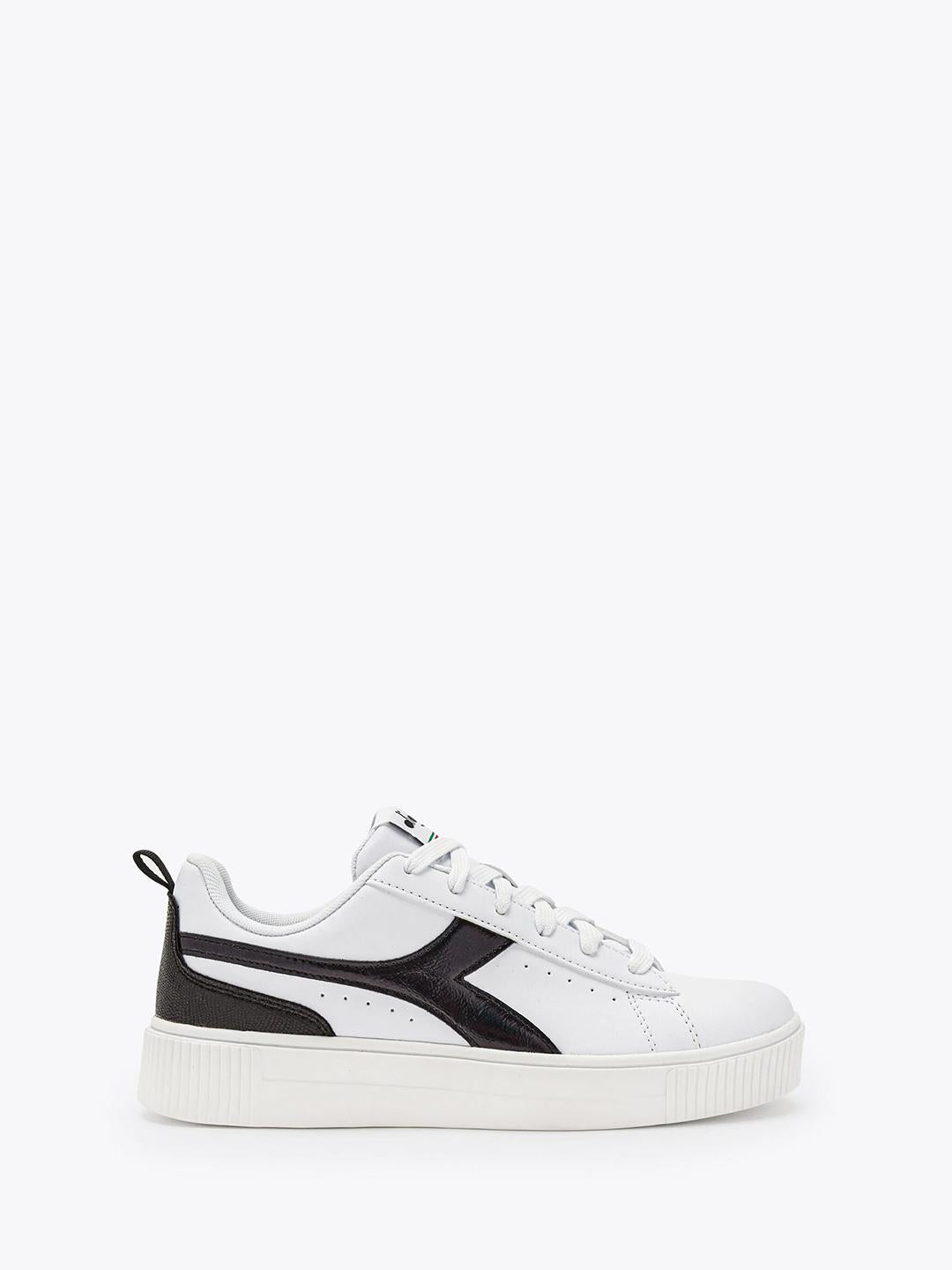 Diadora sneakers basse bianco con logo nero 501.179919 BIANCO DIADORA 