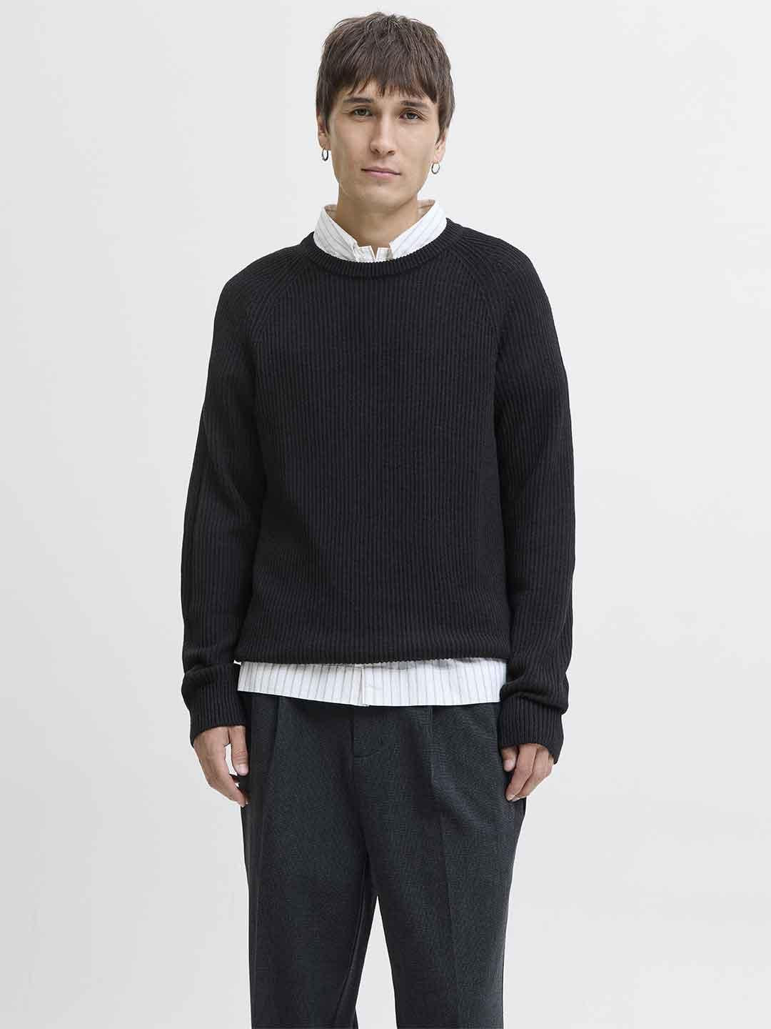 Jack & Jones maglione nero 12278916 NERO JACK & JONES 