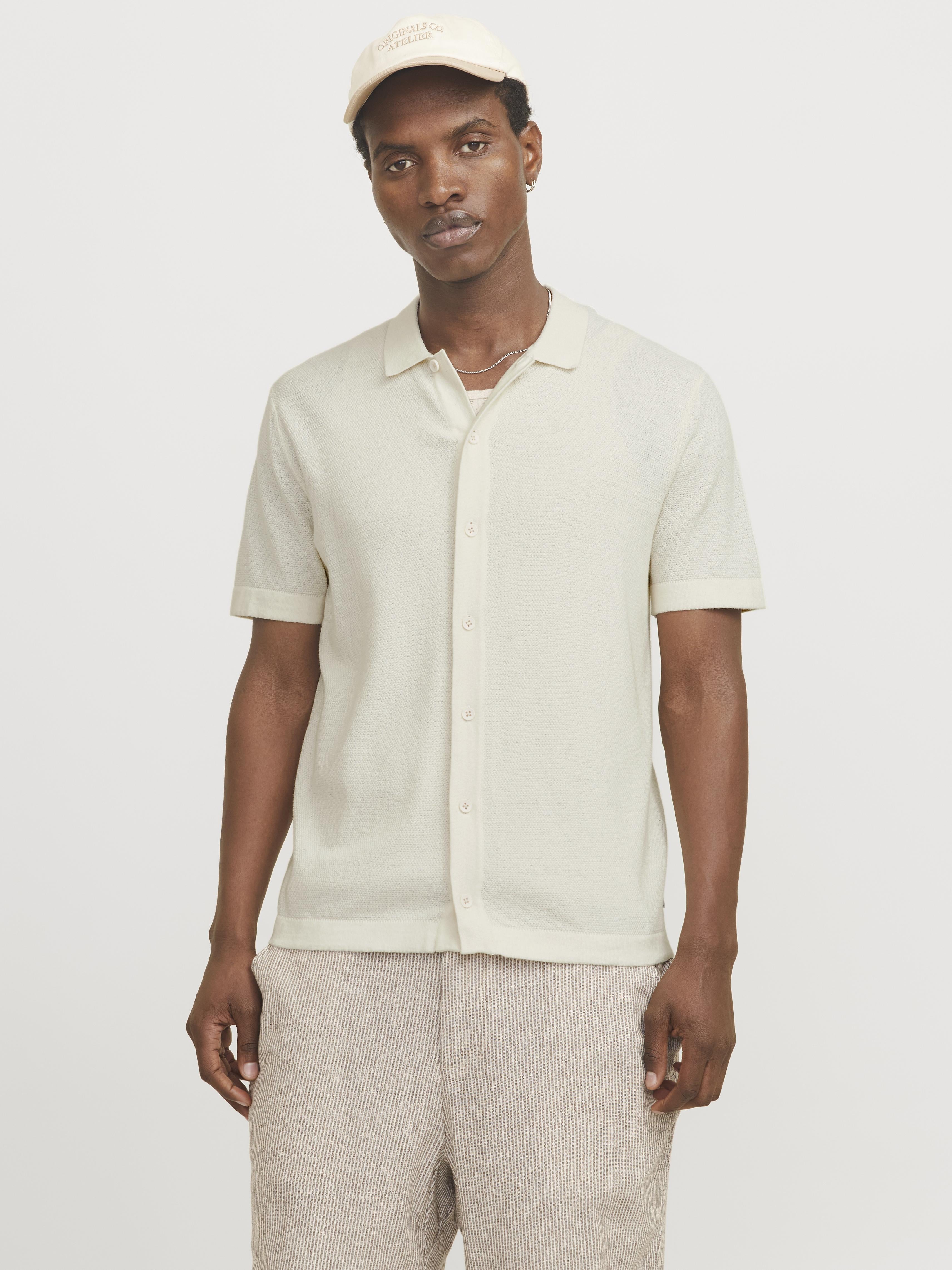 Jack & Jones polo panna con bottoni 12268220 PANNA JACK & JONES 