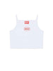 Diesel Tedim top bianco con logo rosso