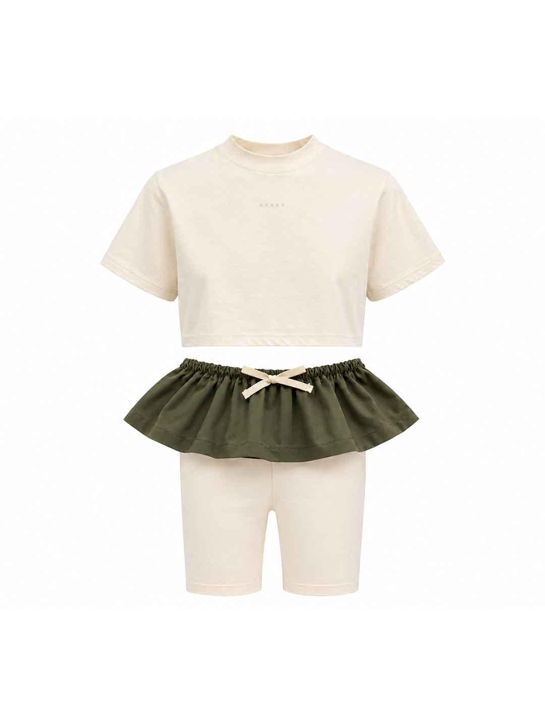 Pype coordinato kids beige e verde 2-14 anni VENICE BEIGE PYPE 