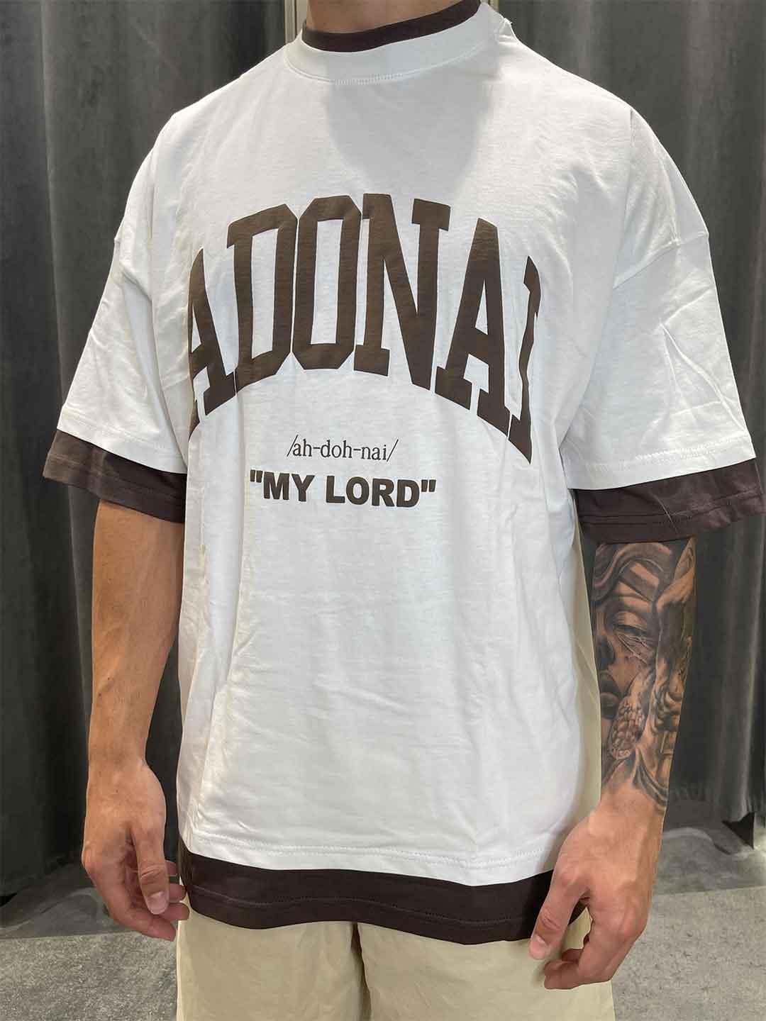 All Five t-shirt bianco ADONAI BIANCO ALL FIVE 