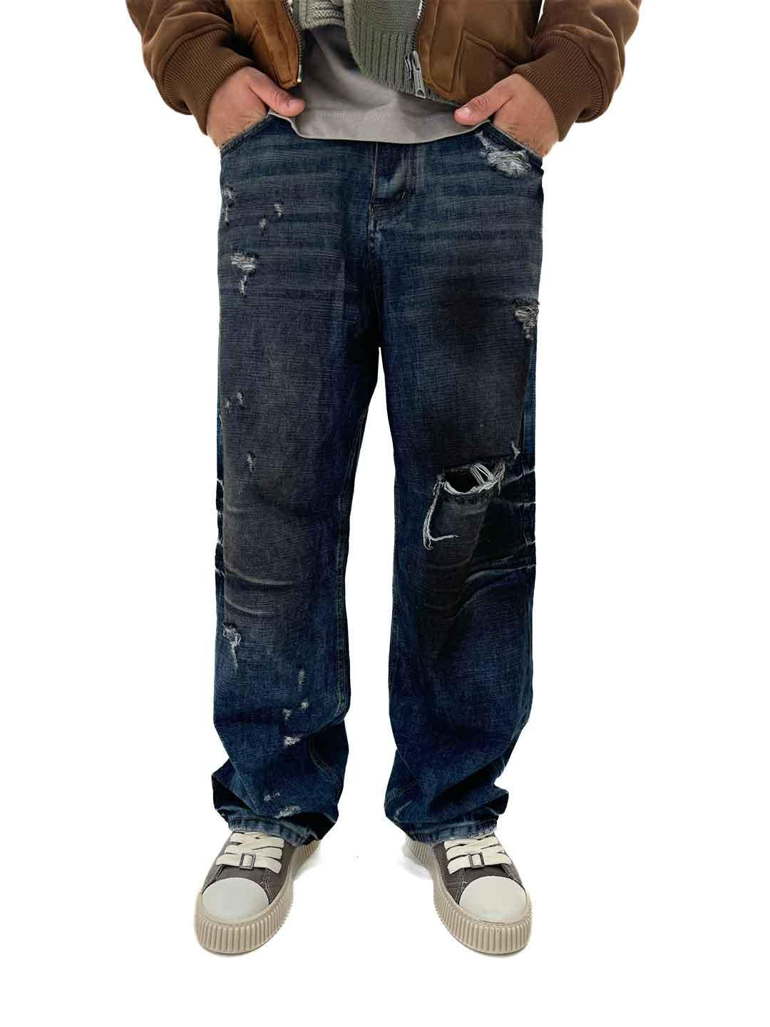 Cianotic Super baggy Raw jeans scuro baggy SUPER BAGGY RAW BLU JEANS CIANOTIC 