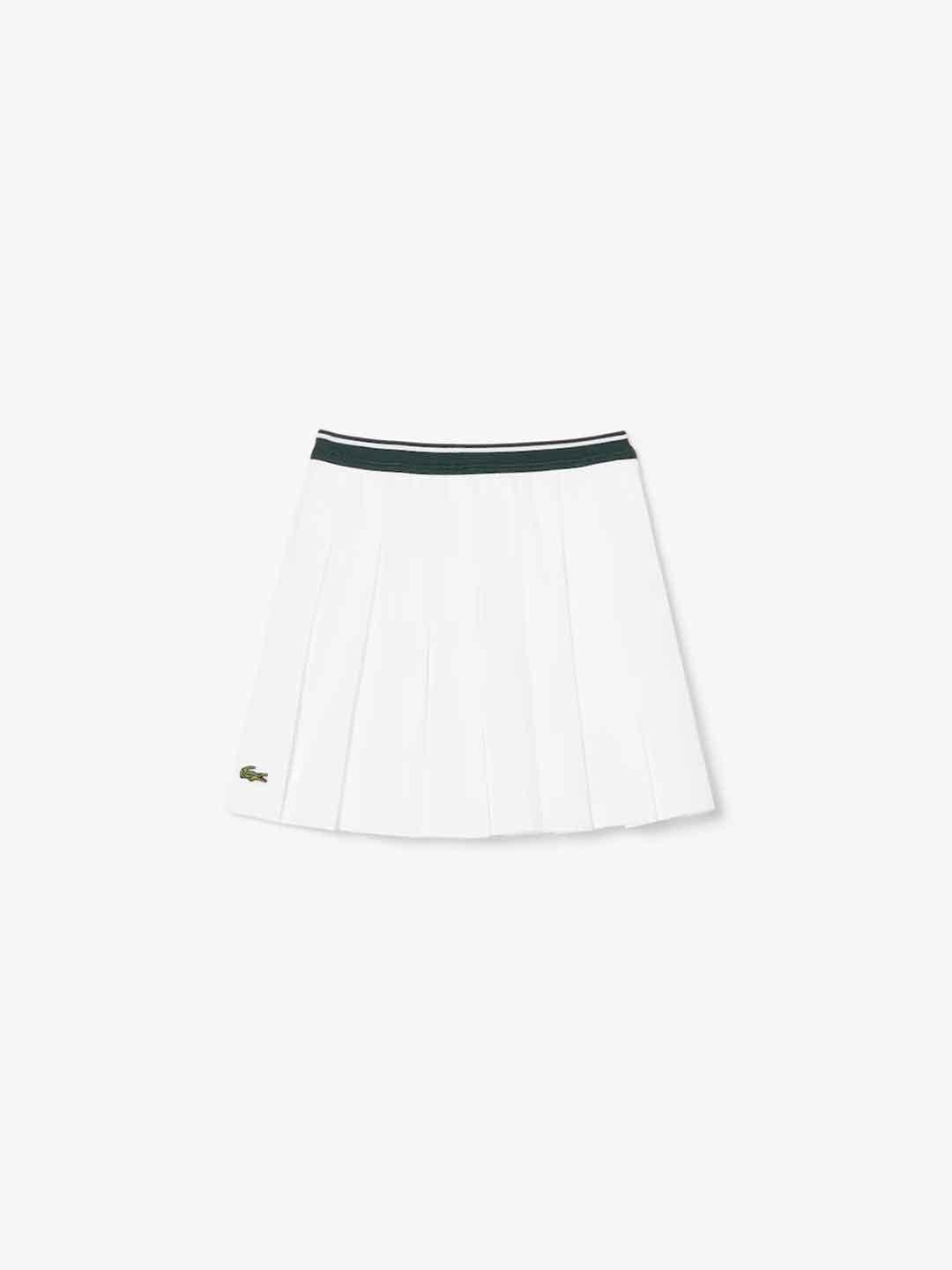 Lacoste gonna kids bianco plissettata 8-14 anni 447085 W8L BIANCO LACOSTE 