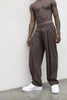 Tokyo pantaloni marrone con deep pences