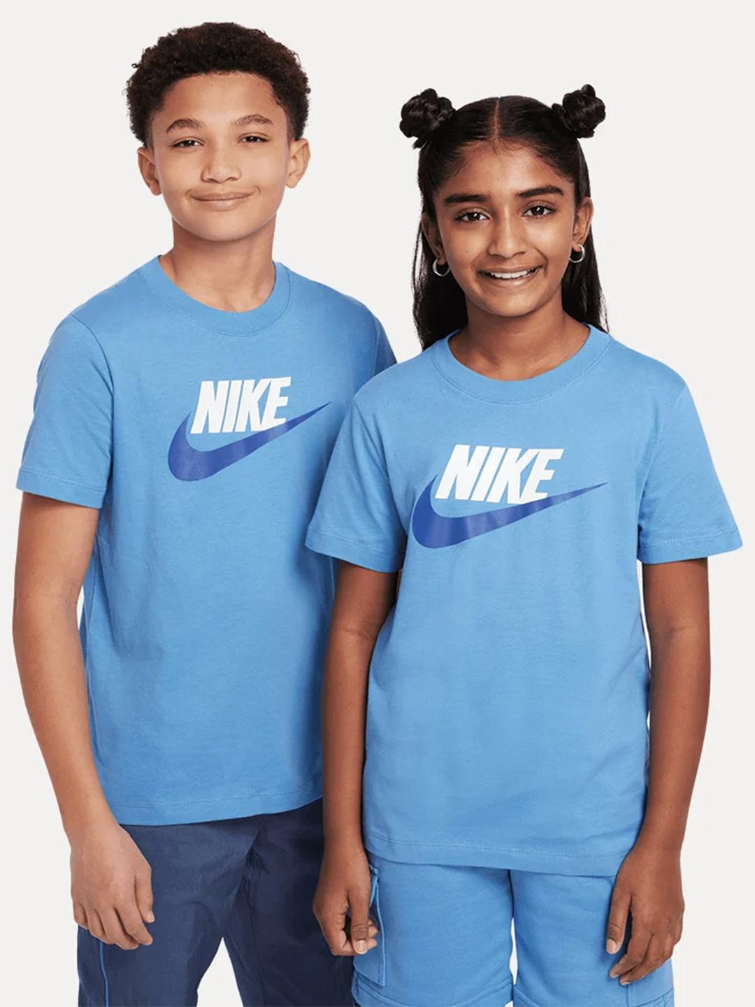 Nike t-shirt kids celeste con logo FZ5178-410 CELESTE NIKE 