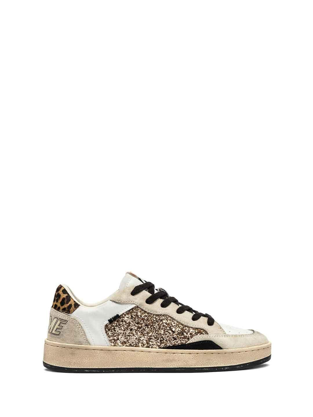 Crime Chelsea sneakers bianco con tab maculato 25206 BIANCO CRIME 