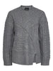 Pieces maglione grigio con spacchetto