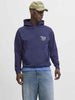 Jack & Jones felpa blu con cappuccio