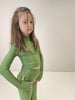 Island Coco t-shirt kids verde manica a guanto