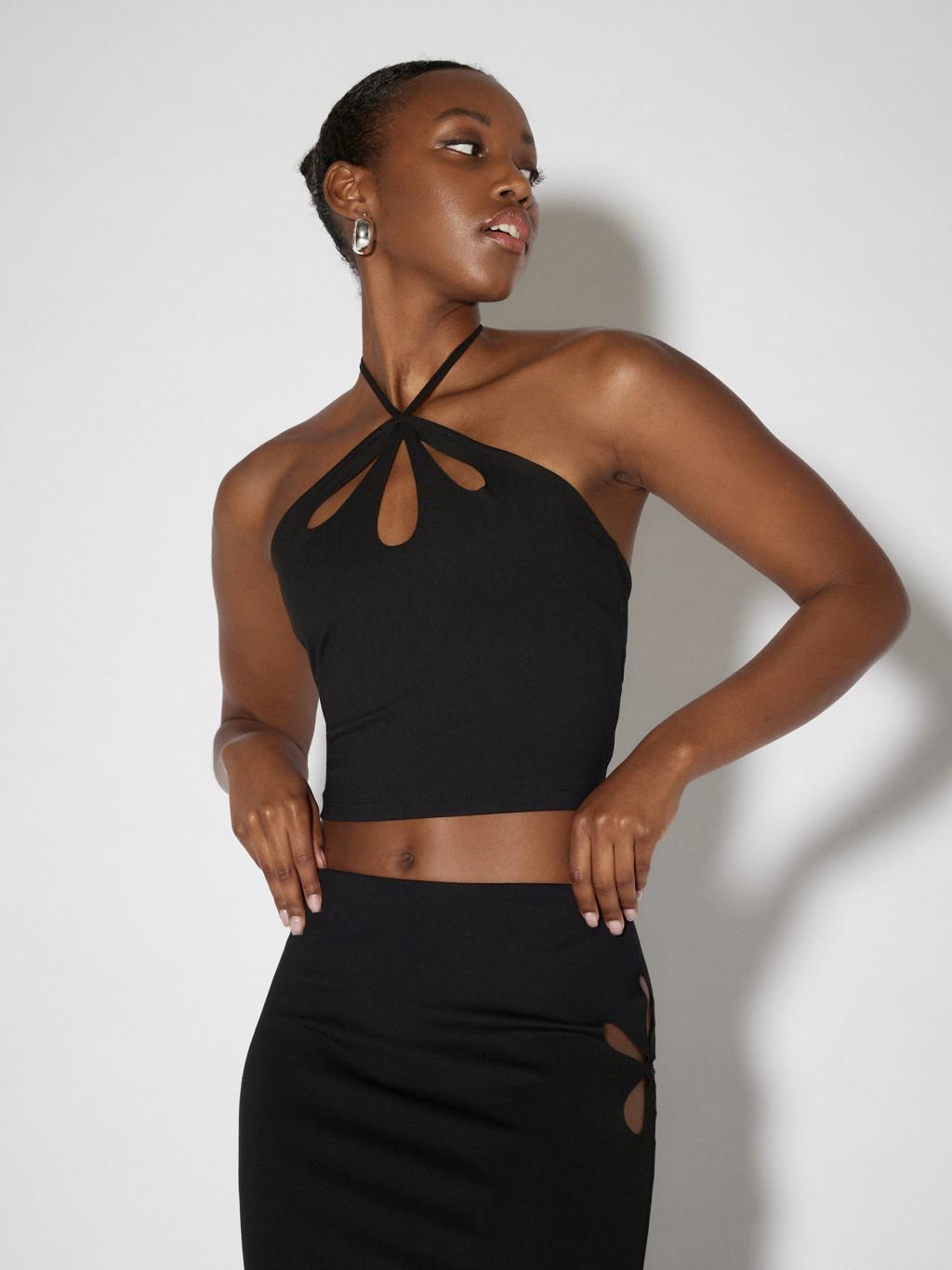 Somethingnew top nero 10285300 NERO SOMETHING NEW 