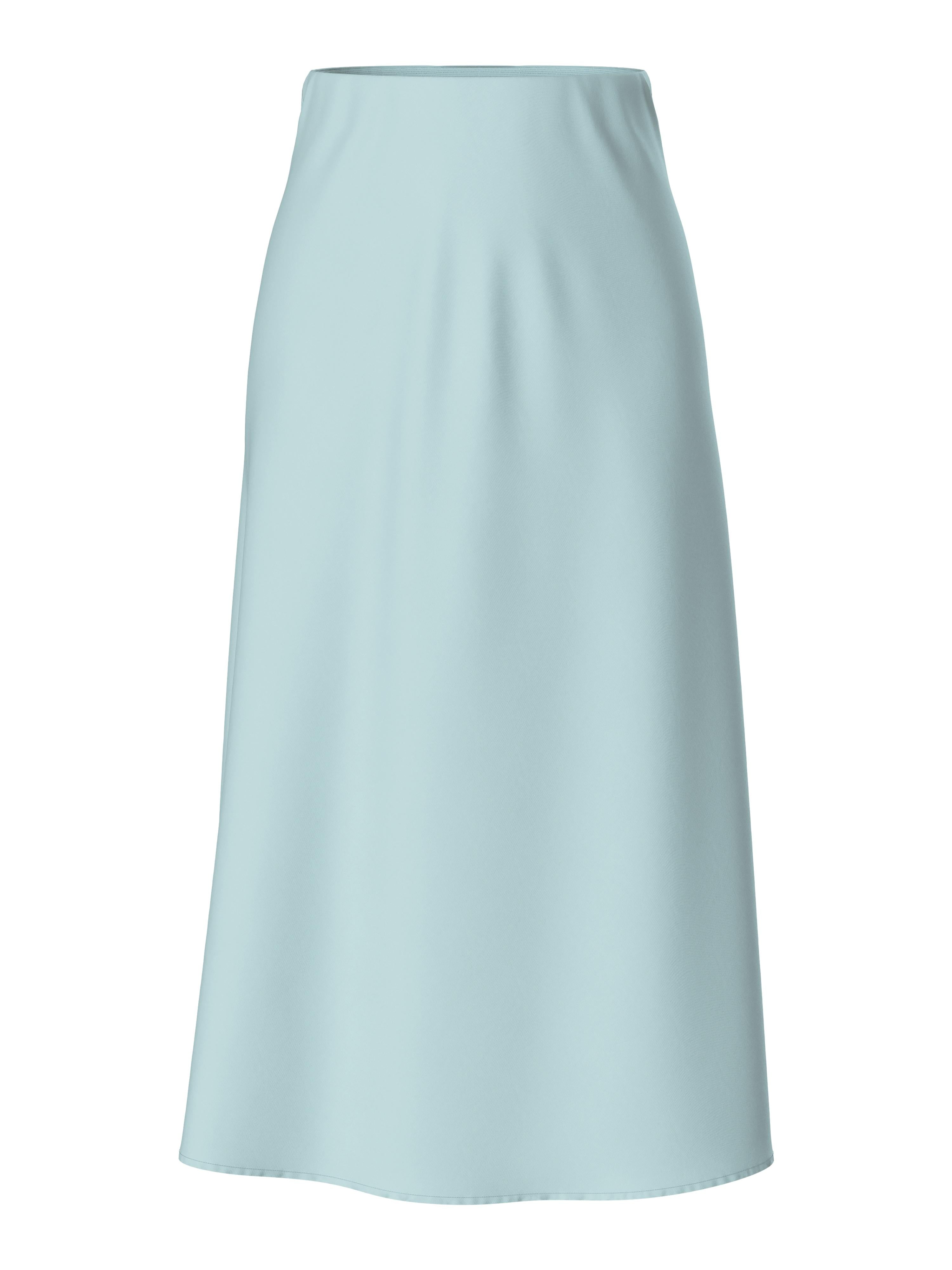 Pieces gonna azzurro midi 17116541 AZZURRO PIECES 