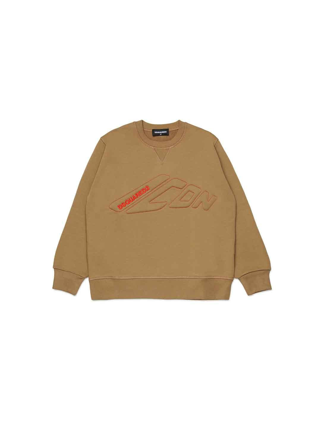 Dsquared 2 felpa kids beige DQ3128 D0A9U BEIGE DSQUARED 2 