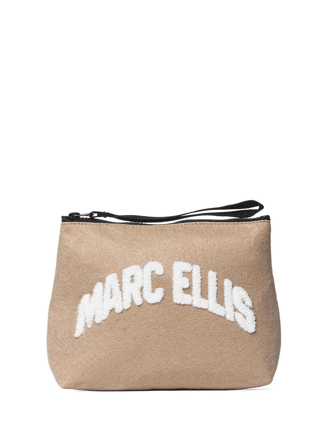 Marc Ellis Buby Cloth Clutch pochette beige<BR/> BUBY CLOTH CLUTCH BEIGE MARC ELLIS 