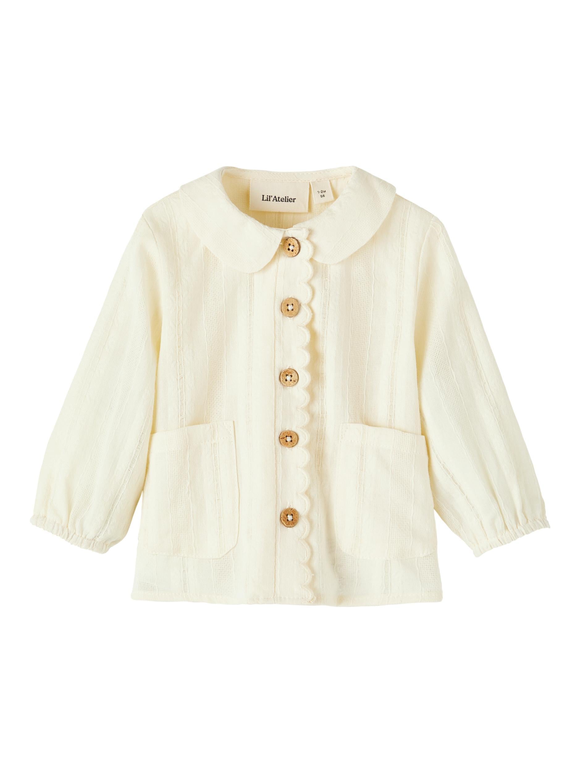 Lil'Atelier camicia neonato panna con tasche 13221260 PANNA Lil'Atelier 