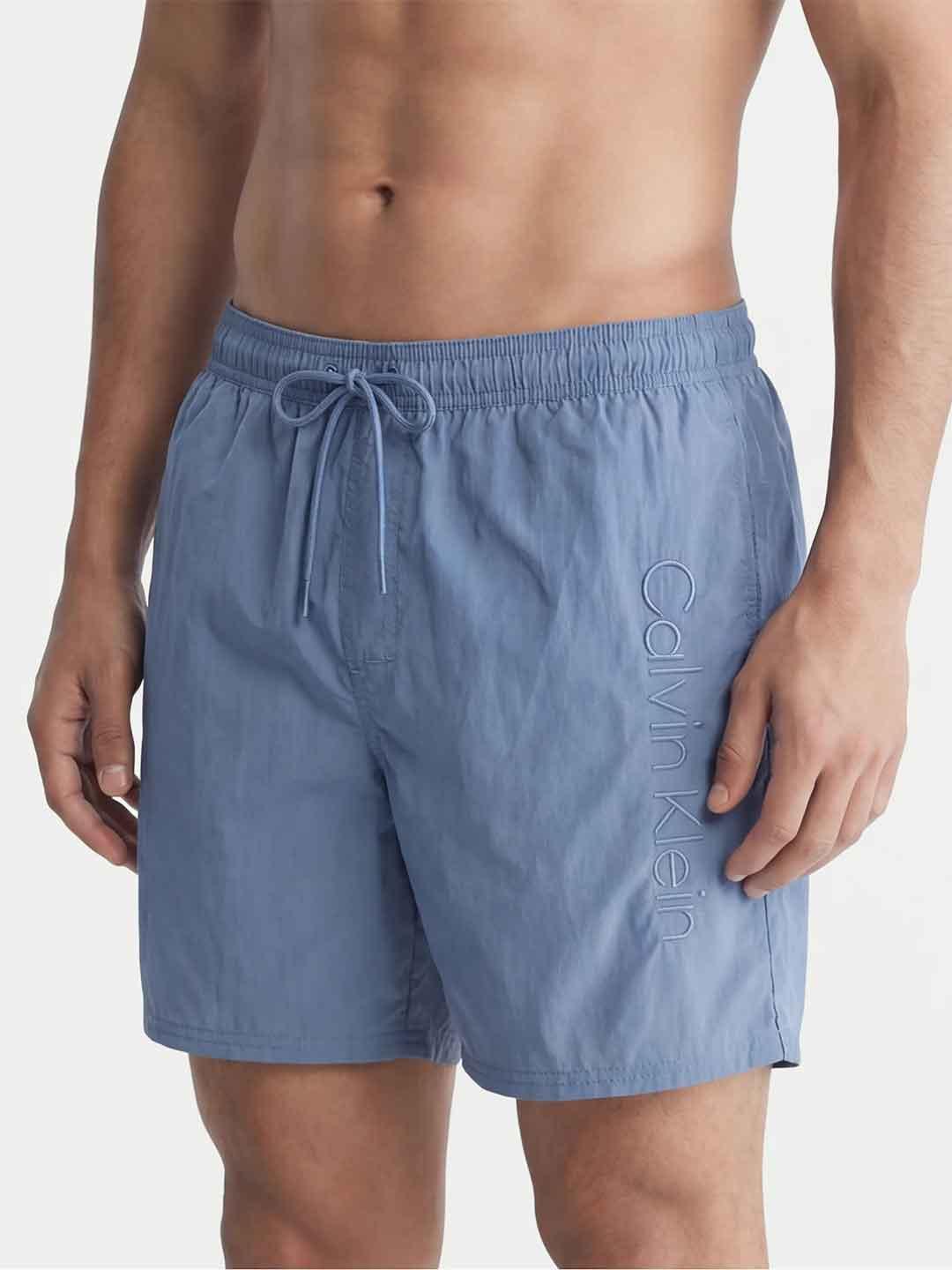 Calvin Klein costume azzurro con logo azzurro LV00N61029 44J AZZURRO CALVIN KLEIN 