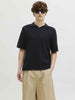Jack & Jones polo nero in maglia