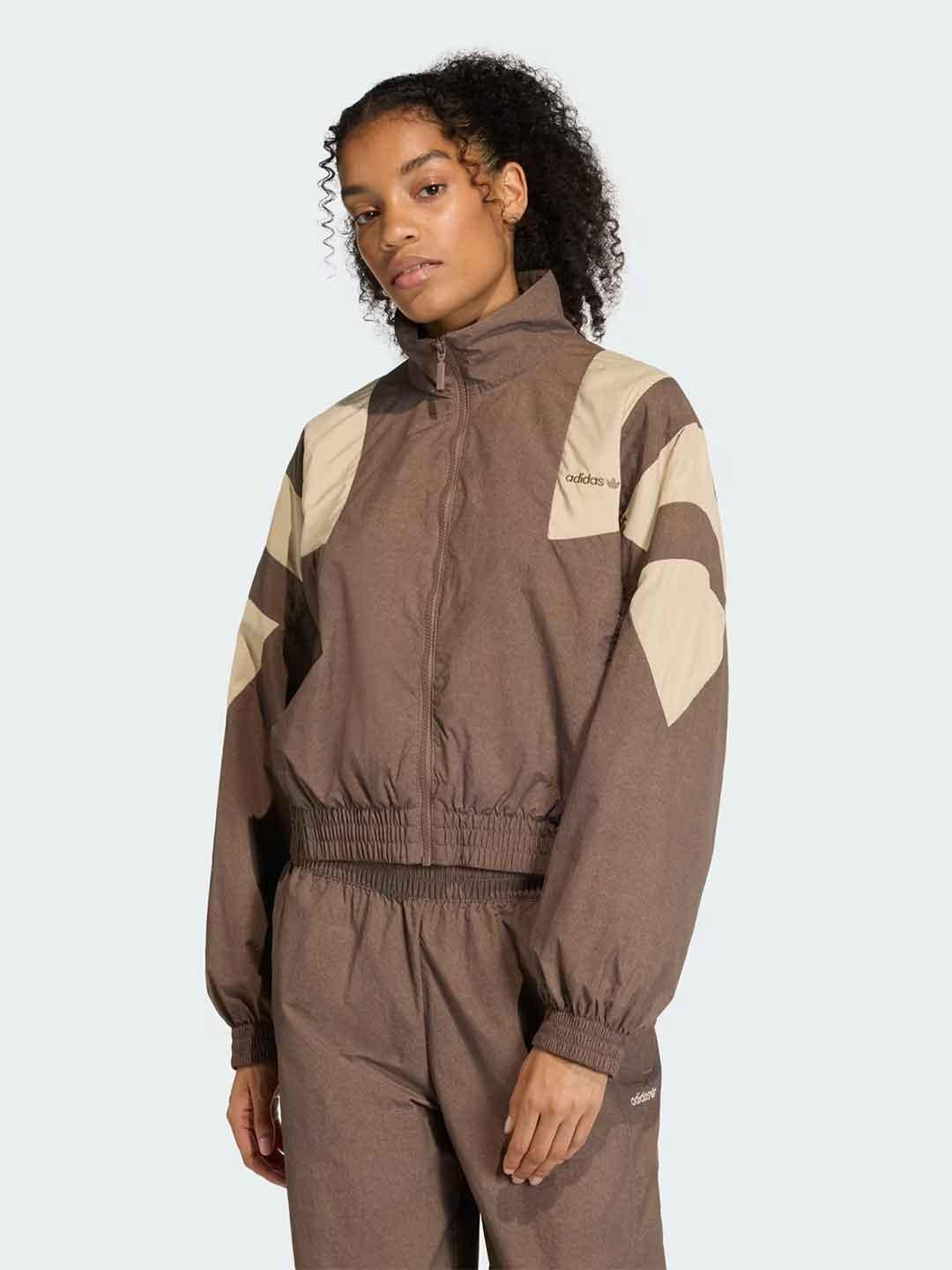 Adidas felpa marrone KD8787 MARRONE ADIDAS 