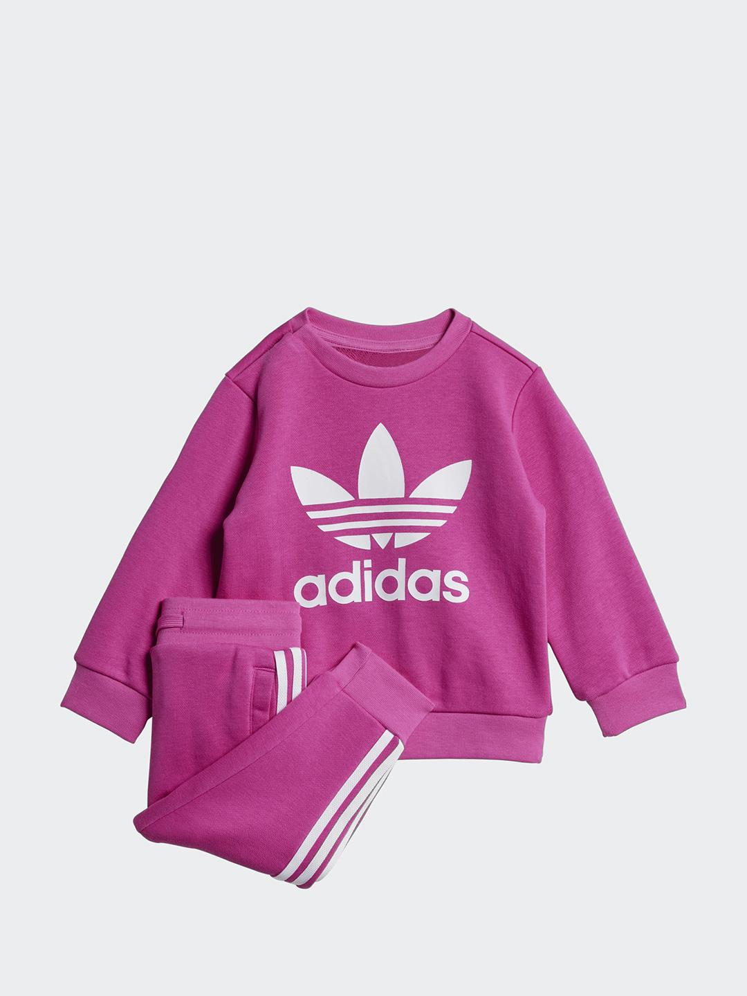 Adidas Crew Set coordinato kids fucsia IX5149 FUCSIA ADIDAS 