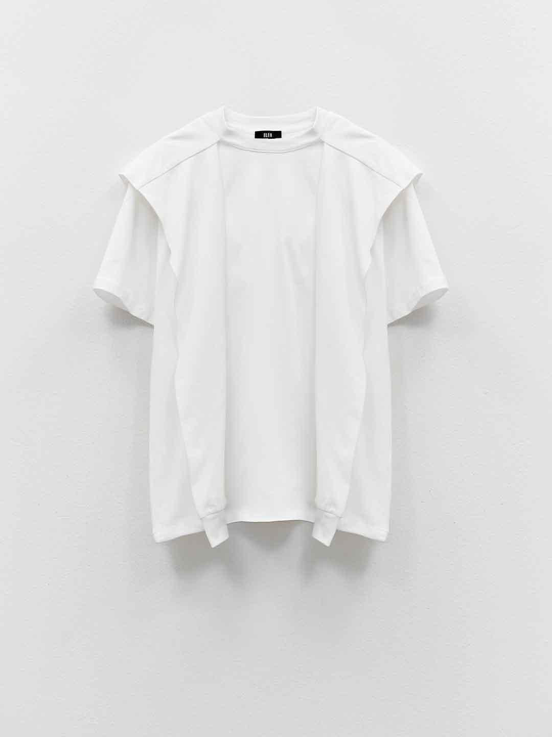 Eleh t-shirt panna con nodo sulle spalle 0258 PANNA ELEH 