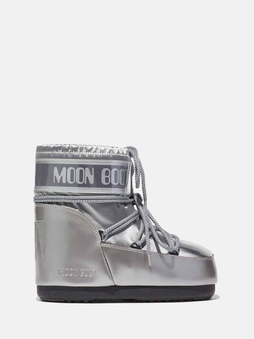 Moon Boot Icon Low Glance stivale argento 1409350 ARGENTO MOON BOOT 