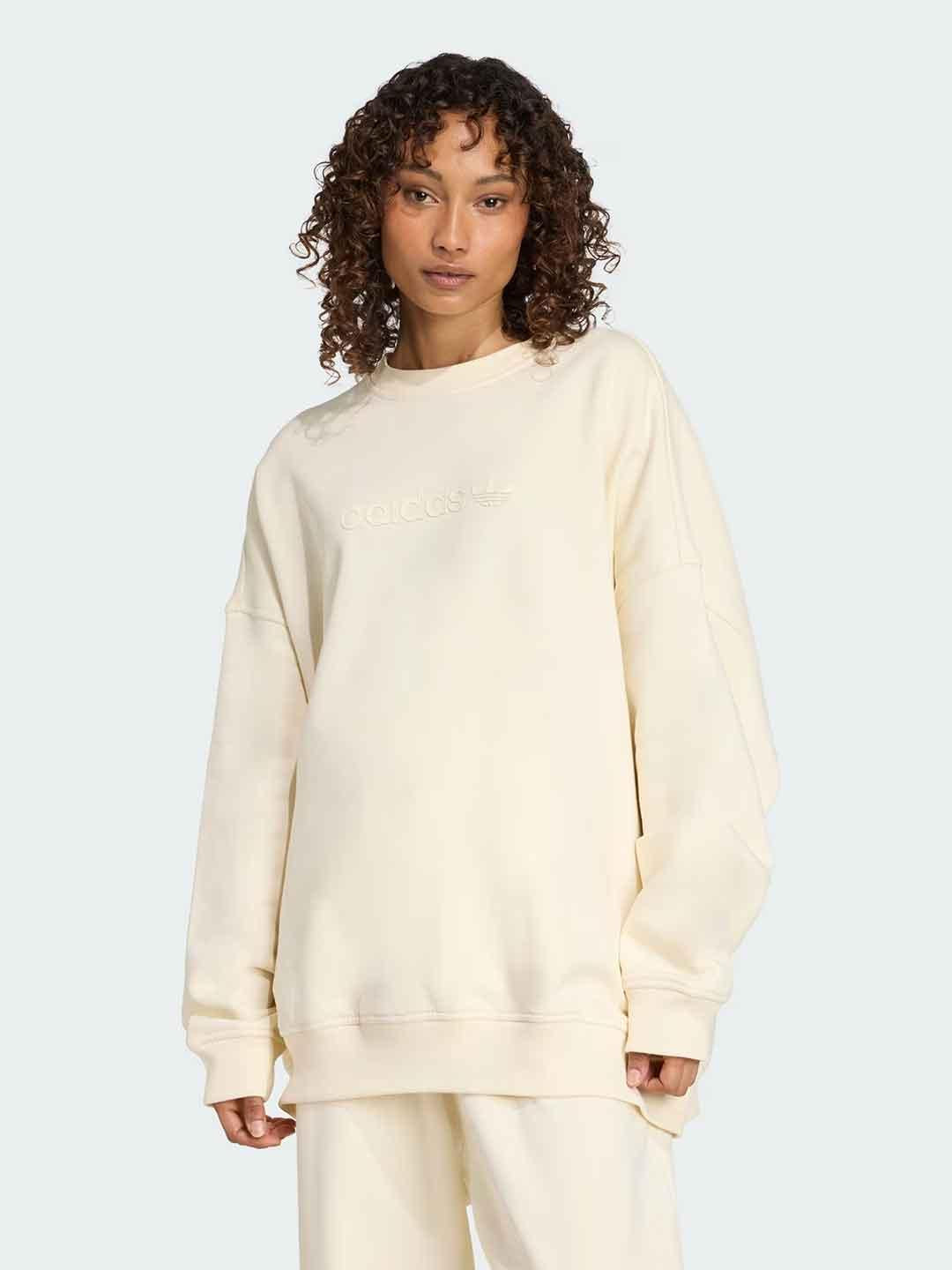 Adidas Essential felpa panna over JW1016 PANNA ADIDAS 