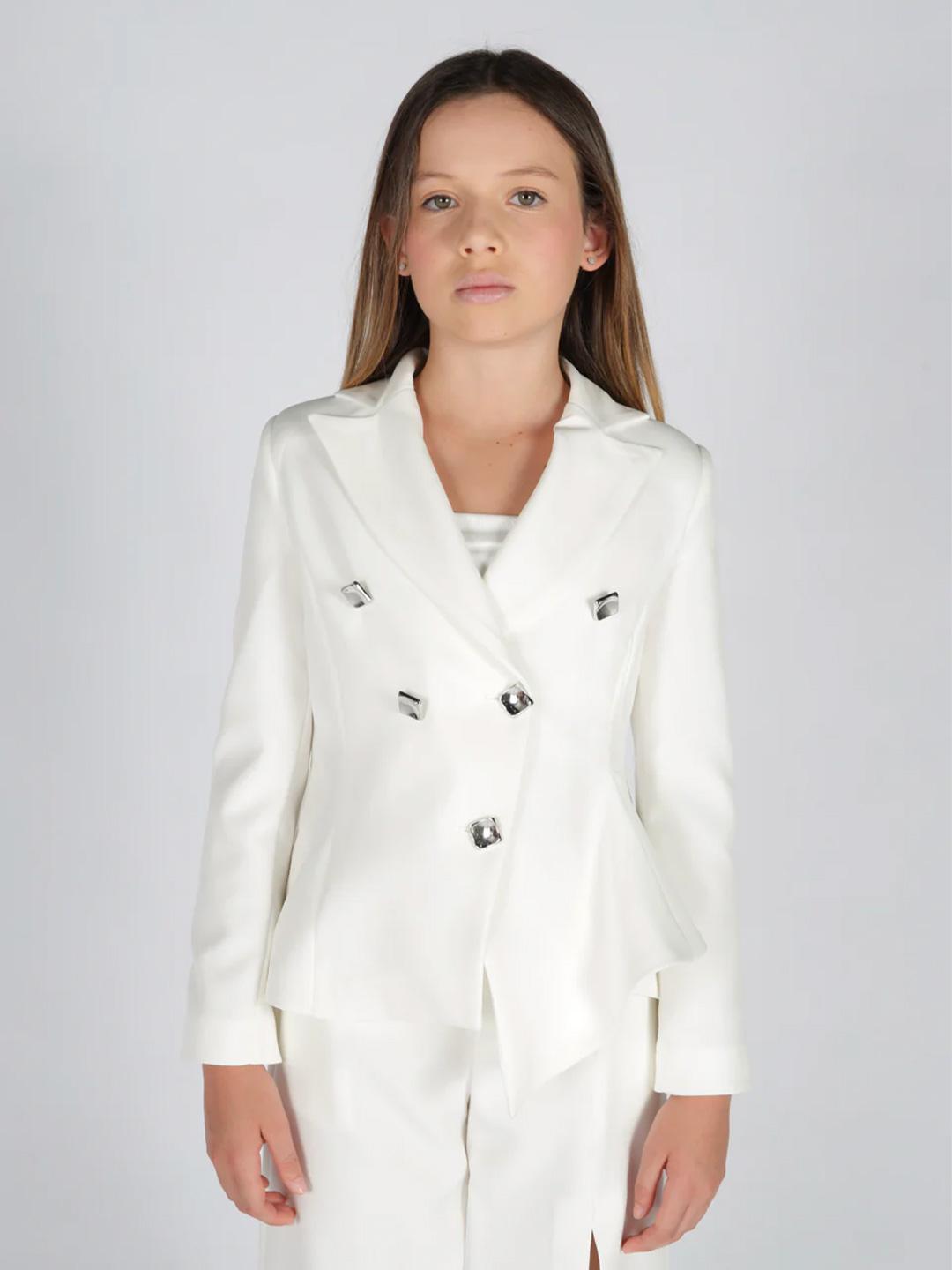 Fun & Fun giacca kids bianco doppio petto 1073 BIANCO FUN & FUN 