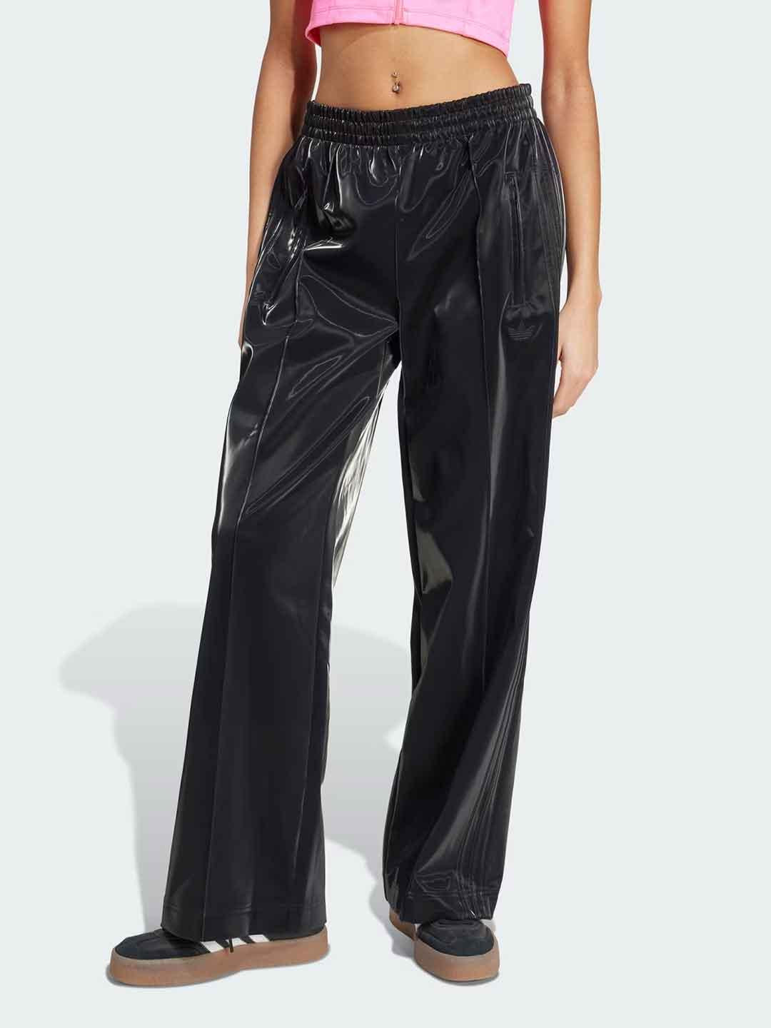 Adidas Adicolor pantalone nero lucido JV7503 NERO ADIDAS 