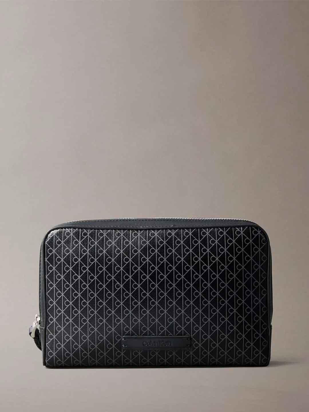 Calvin Klein pochette nero con multilogo LV04D1240G-UB1 NERO CALVIN KLEIN 