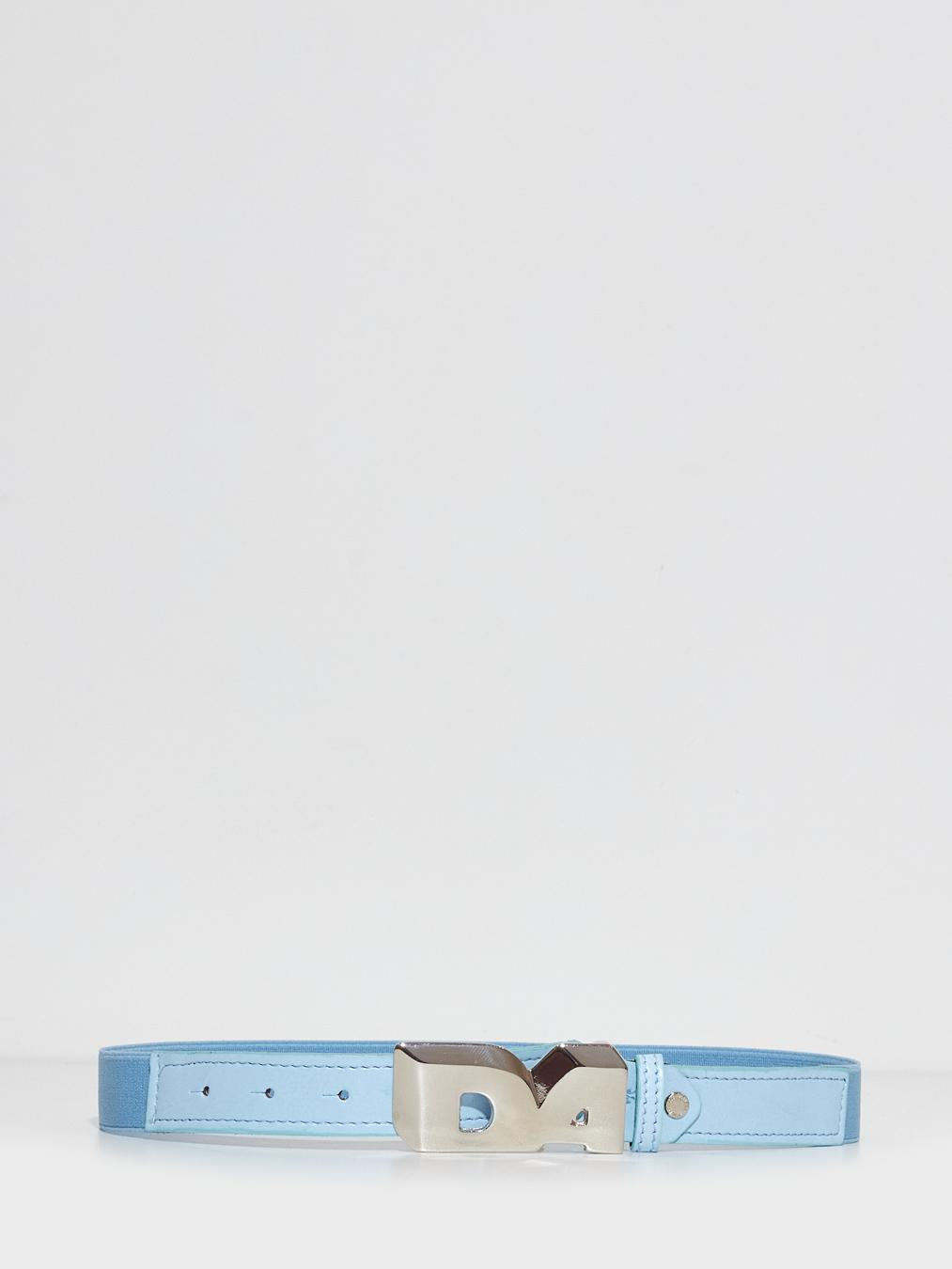 Daniele Alessandrini kids cintura in pelle celeste 1295BELT0949 CELESTE DANIELE ALESSANDRINI 
