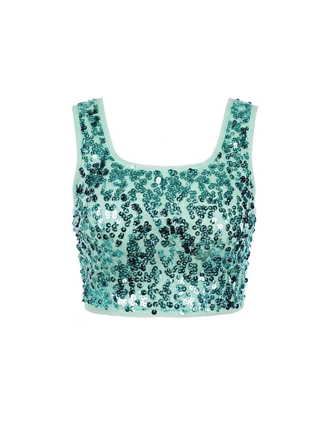 Fun & Fun top kids verde con paillettes 2-8 anni FNCBTP02850 VERDE FUN & FUN 