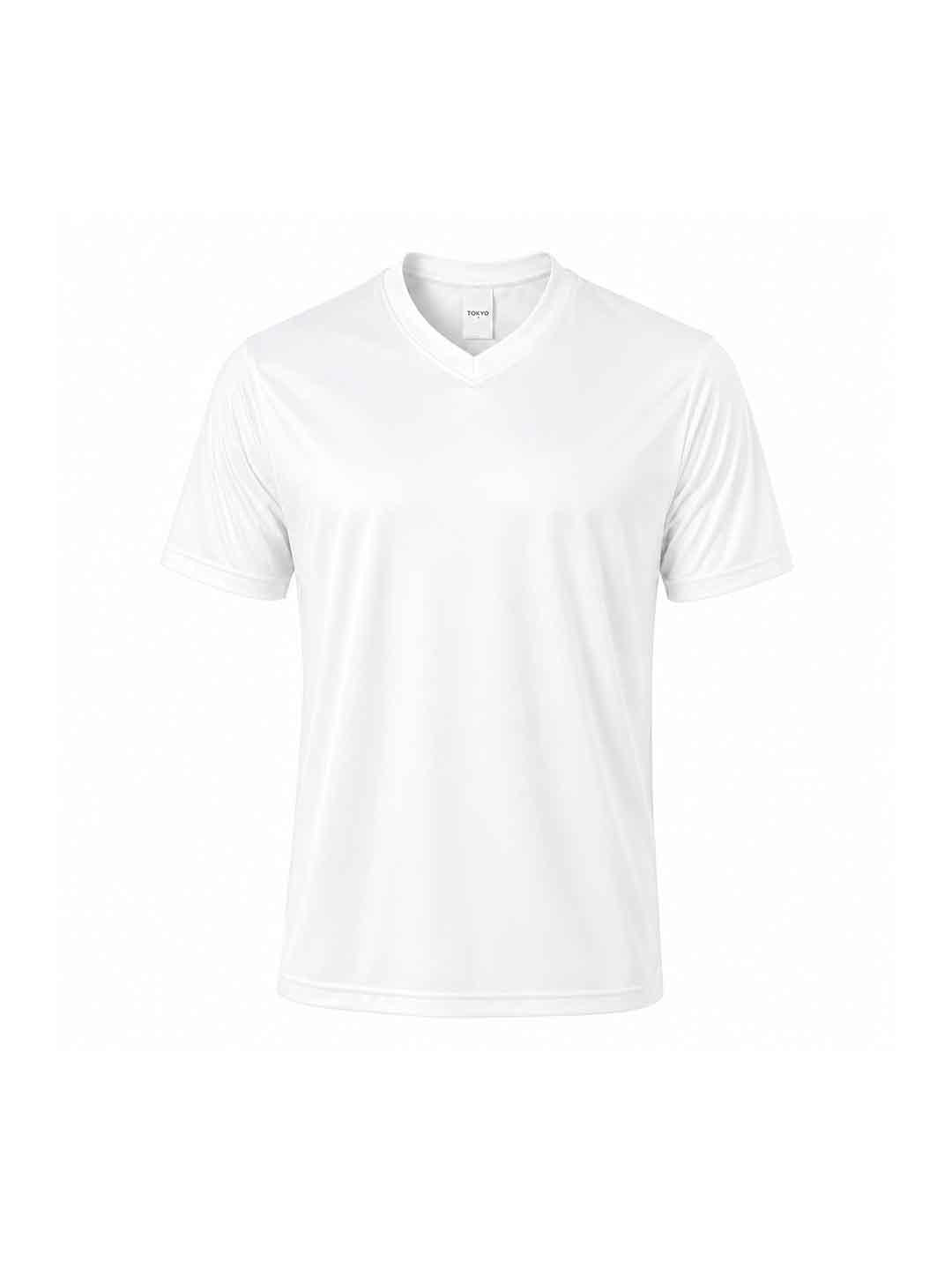 Tokyo t-shirt bianco scollo a V TKO024 BIANCO TOKYO 